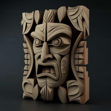 3D model Totem Tribe game (STL)